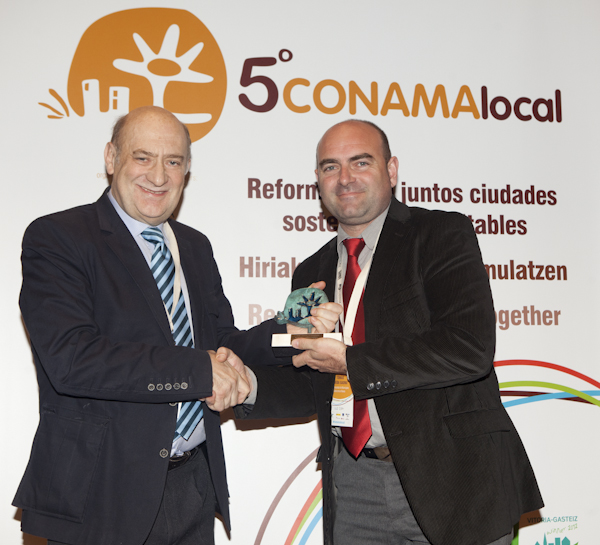 Entrega de premio a la Mancomunidad de Municipios Sierra de las Nieves